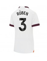 Manchester City Ruben Dias #3 Venkovní Dres pro Dámské 2023-24 Krátký Rukáv